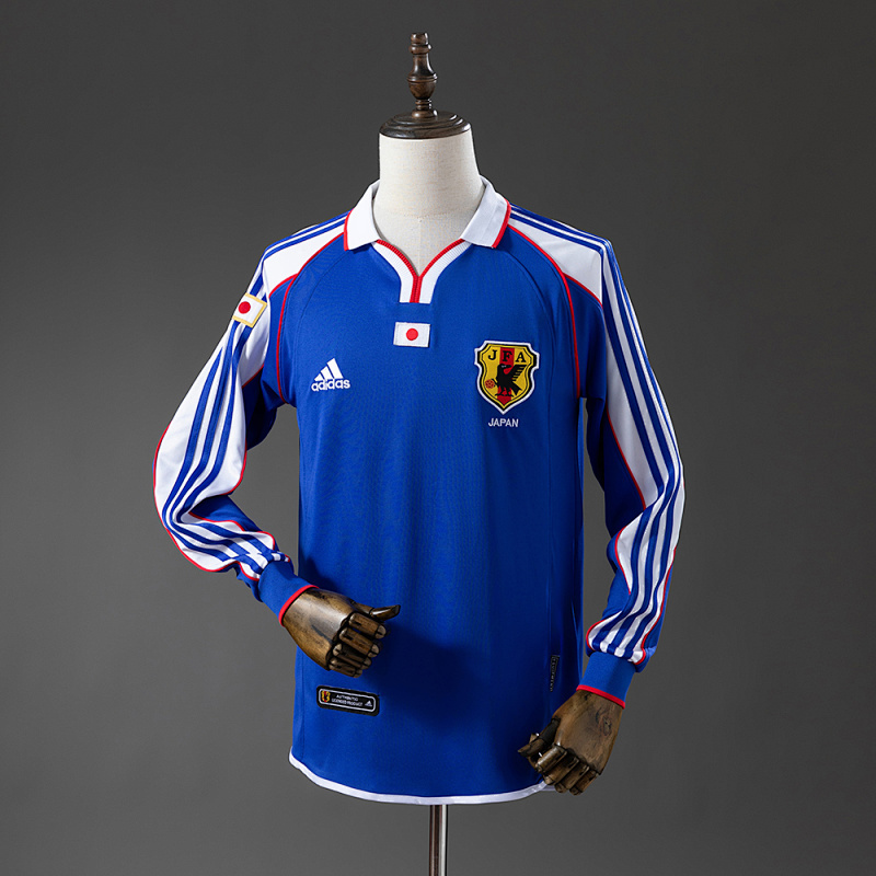 Japan 2000 Home Long Sleeve Retro Jersey S-XXL
